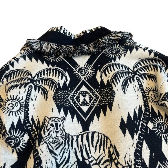 Alanui Wood Block Ibrid Cardigan Sweater Designer Luxury Size XS Women's NWT - Picture 9 of 16